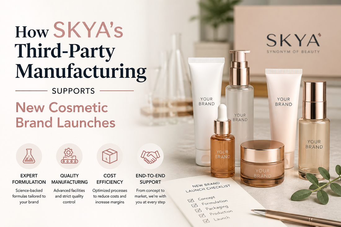 How SKYA's Third-Party Manufacturing Supports New Cosmetic Brand Launches