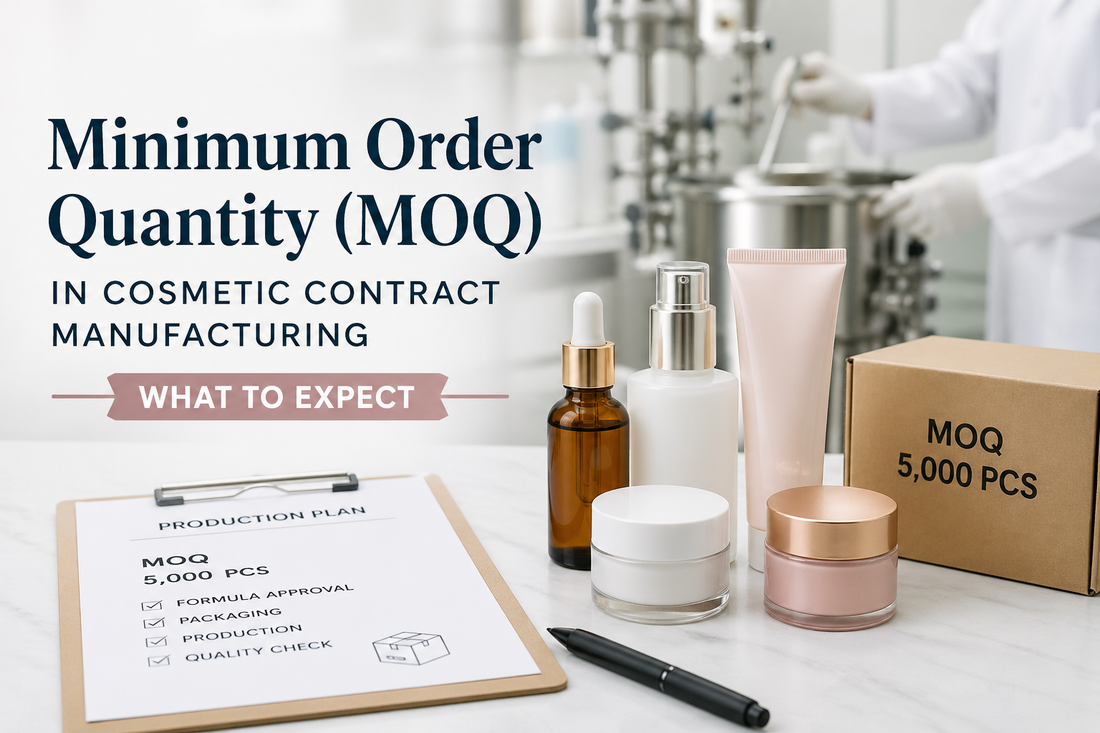 Minimum Order Quantity (MOQ) in Cosmetic Contract Manufacturing — What to Expect