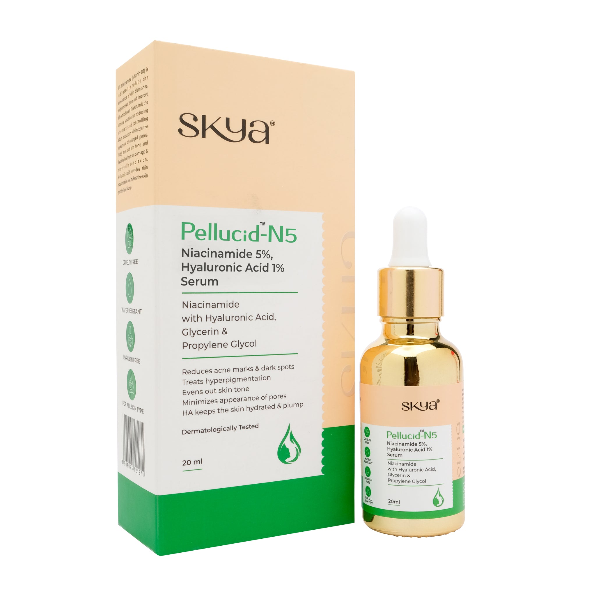 PELLUCID-N5 Niacinamide, Hyaluronic Acid Serum