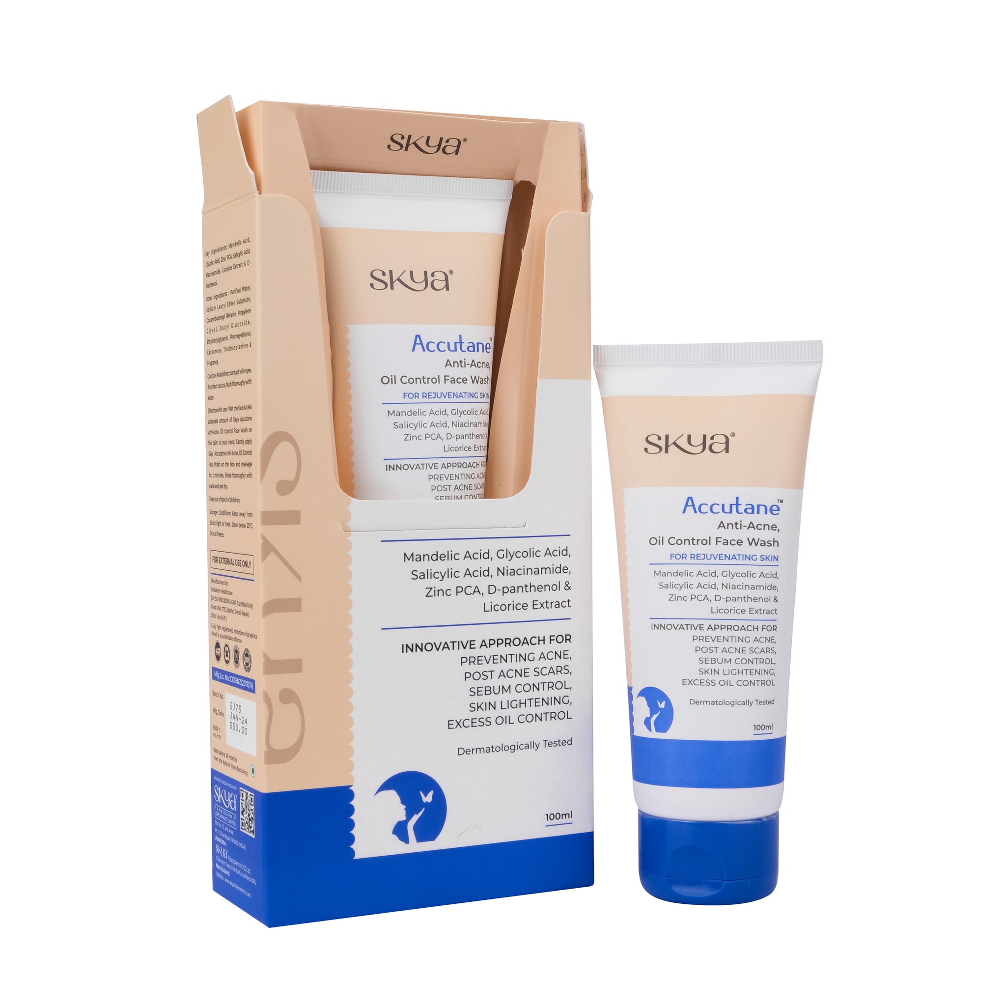 ACCUTANE Anti-Acne Oil Control Face Wash for Rejuvenating Skin