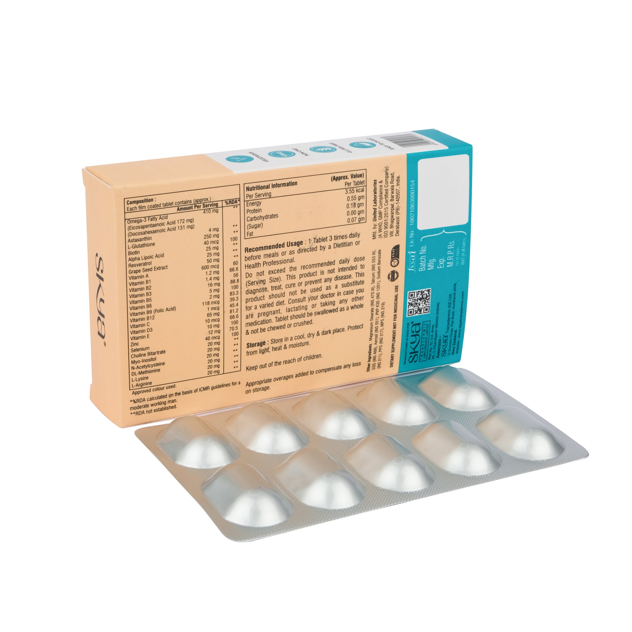 Skin Brightening Complex Tablet | Skin Brightening Medicine – SKYA