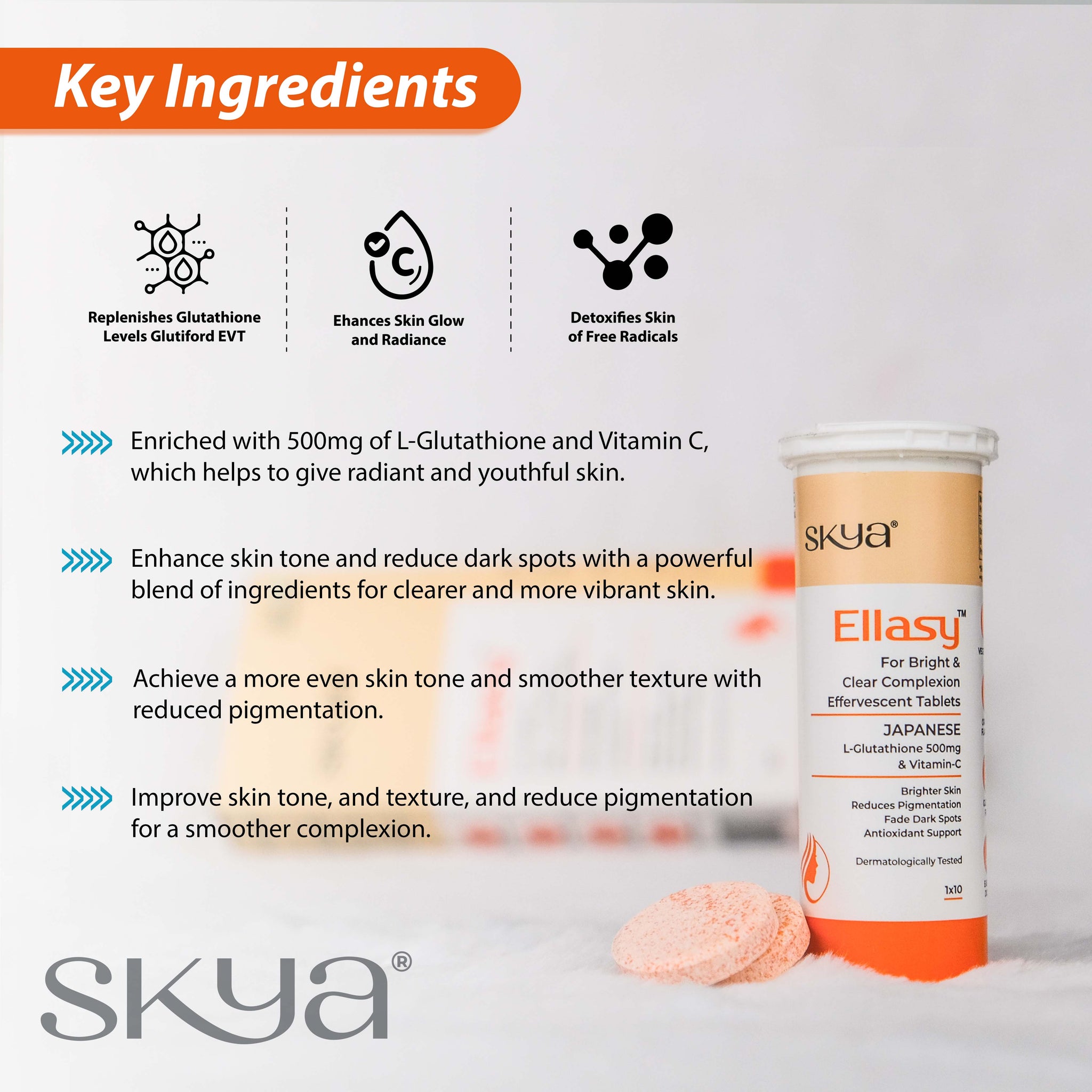 Ellasy For Bright & Clear Complexation Effervescent Tablets