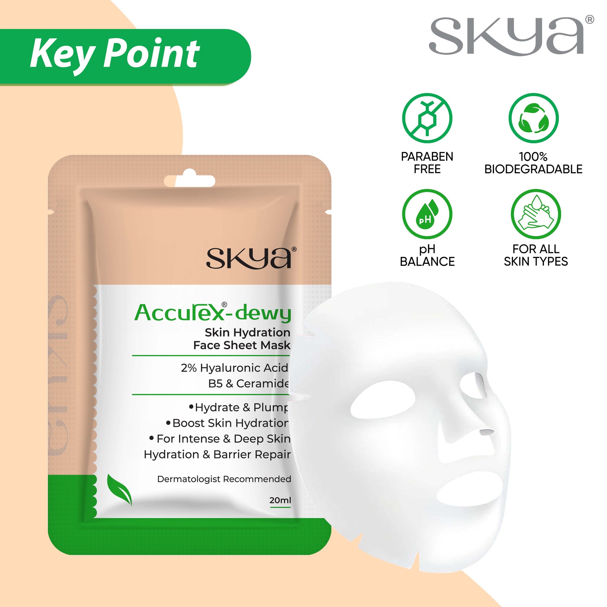 Accurex Dewy Skin Hydration Face Sheet Mask
