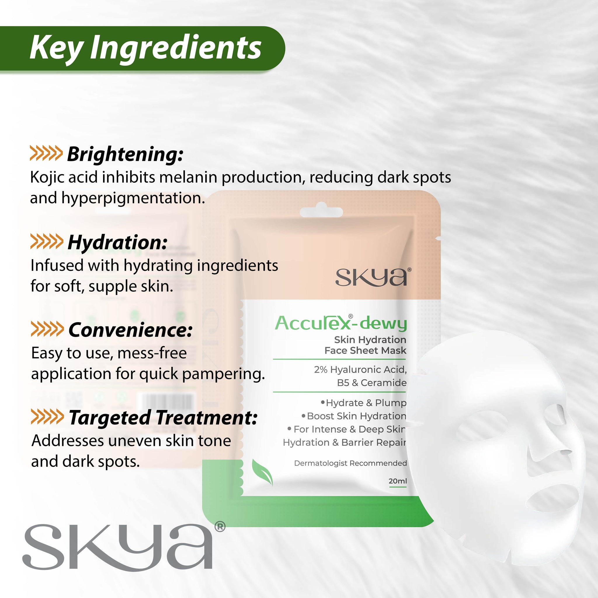 Accurex Dewy Skin Hydration Face Sheet Mask