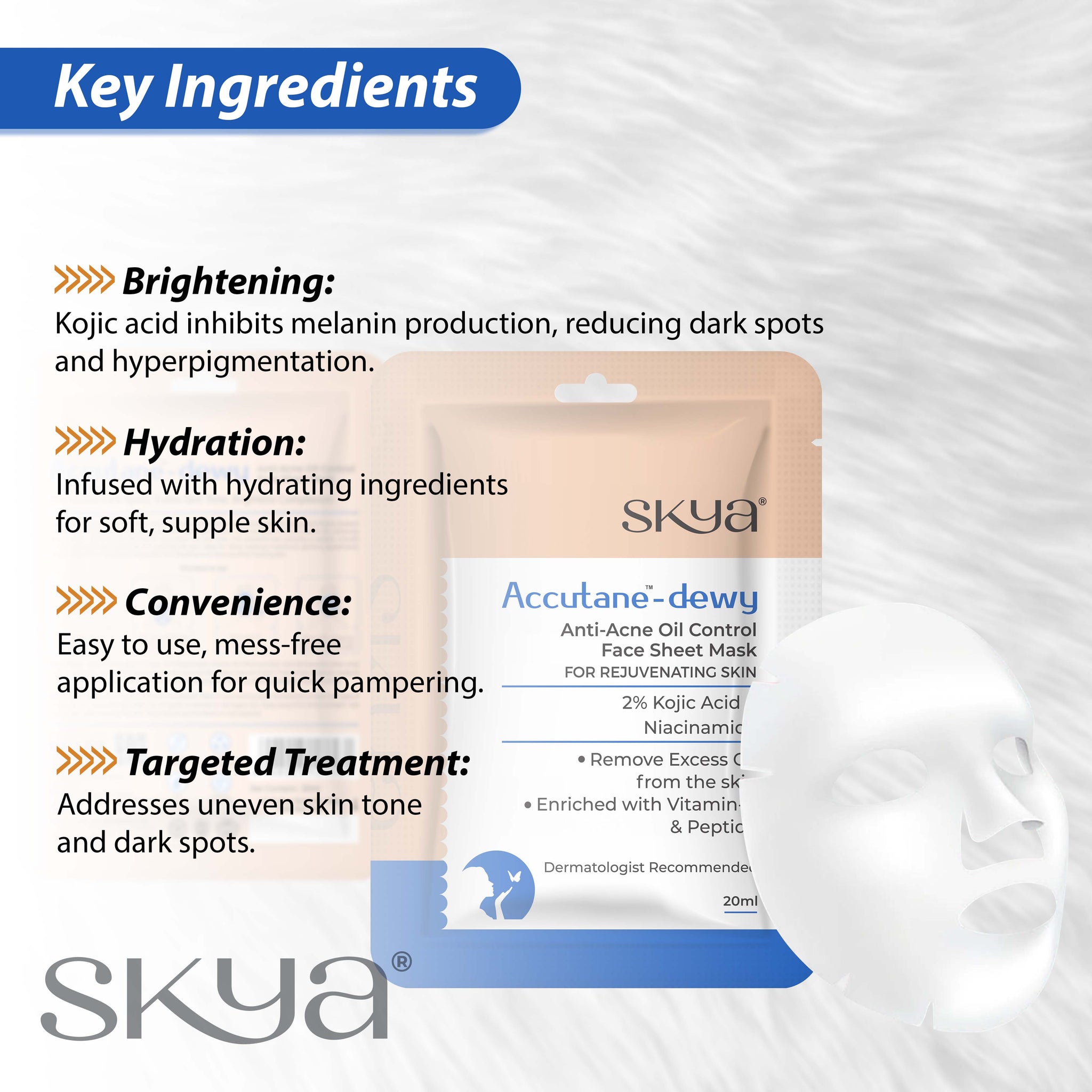 Accutane - Dewy Anti Acne oil Control Face Sheet Mask